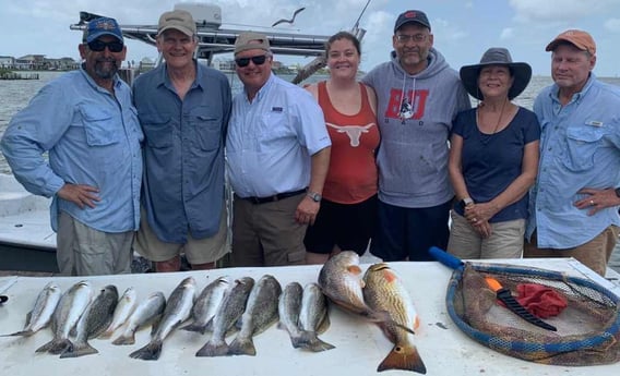 Redfish, Speckled Trout / Spotted Seatrout fishing in Galveston, Texas