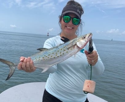 Spanish Mackerel fishing in Port O&#039;Connor, Texas