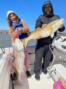 Redfish fishing in Galveston, Texas