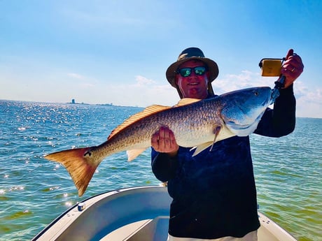 Redfish fishing in Galveston, Texas