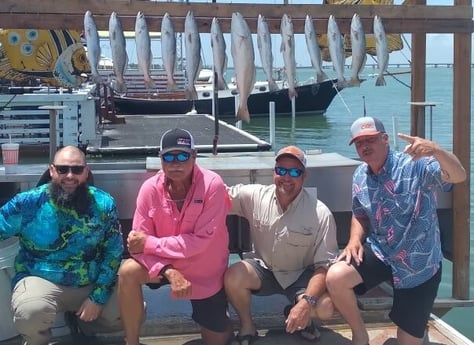 Redfish, Speckled Trout / Spotted Seatrout fishing in South Padre Islands, Texas