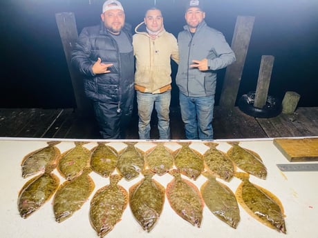 Flounder fishing in Galveston, Texas