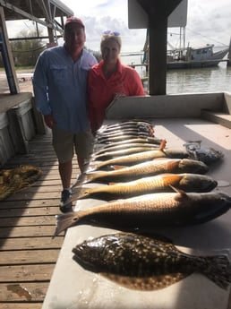 Flounder, Redfish Fishing in Galveston, Texas