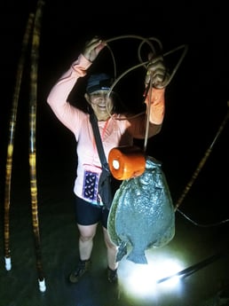 Flounder fishing in Rio Hondo, Texas