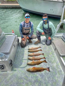 Redfish, Speckled Trout / Spotted Seatrout fishing in Rio Hondo, Texas