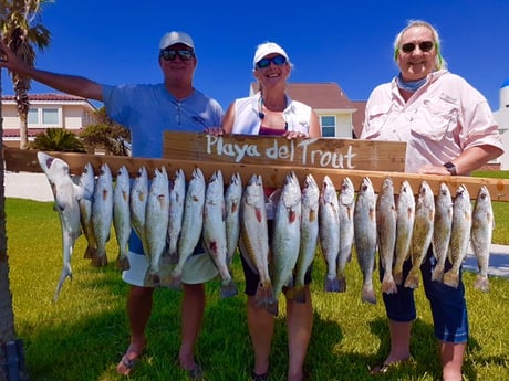 Blacktip Shark, Redfish, Speckled Trout / Spotted Seatrout fishing in Corpus Christi, Texas