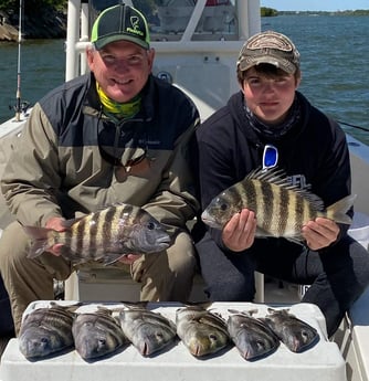 Sheepshead fishing in Port Orange, Florida