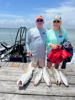 Redfish fishing in Galveston, Texas