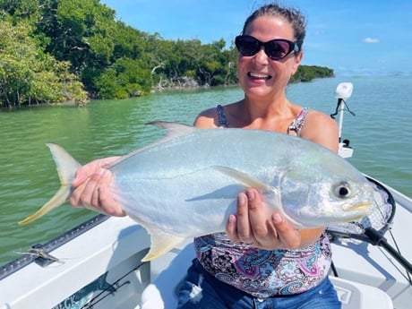 Florida Pompano fishing in Tavernier, Florida