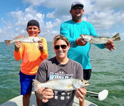 Speckled Trout / Spotted Seatrout fishing in Port Aransas, Texas