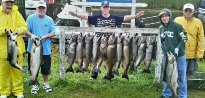 Chinook Salmon Fishing in Verona Beach, New York