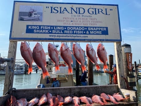 Red Snapper fishing in Galveston, Texas