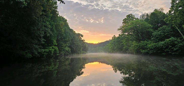 Fishing in Broken Bow, Oklahoma