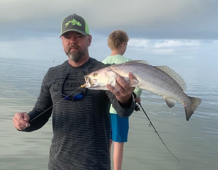 Speckled Trout / Spotted Seatrout fishing in Matagorda, Texas