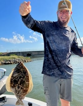 Flounder fishing in Galveston, Texas