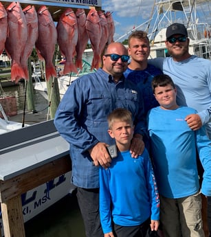 Red Snapper fishing in Biloxi, Mississippi