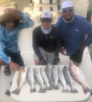 Redfish, Speckled Trout / Spotted Seatrout fishing in South Padre Island, Texas