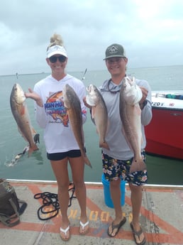 Redfish, Speckled Trout / Spotted Seatrout fishing in South Padre Islands, Texas