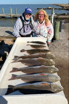 Flounder, Redfish Fishing in Galveston, Texas