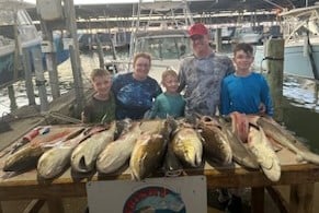 Blacktip Shark, Redfish Fishing in Galveston, Texas