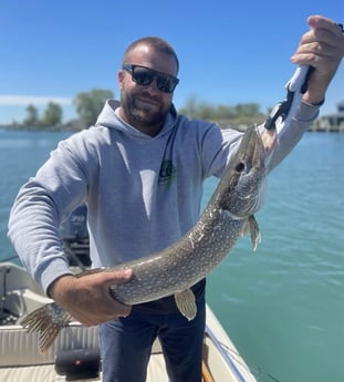 Northern Pike fishing in Port Sanilac, Michigan