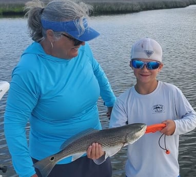 Redfish fishing in Beaufort, North Carolina