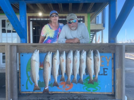 Redfish fishing in Port Aransas, Texas