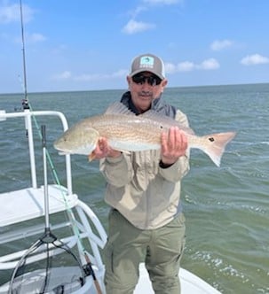 Redfish fishing in South Padre Island, Texas