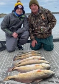 Redfish fishing in Galveston, Texas