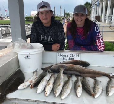 Flounder, Redfish, Speckled Trout / Spotted Seatrout fishing in Galveston, Texas