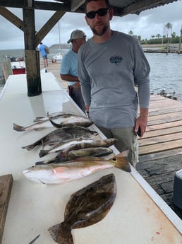 Flounder, Redfish, Speckled Trout / Spotted Seatrout fishing in Galveston, Texas