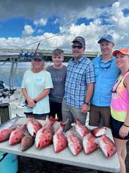 Mangrove Snapper, Red Snapper, Spanish Mackerel fishing in Pensacola, Florida