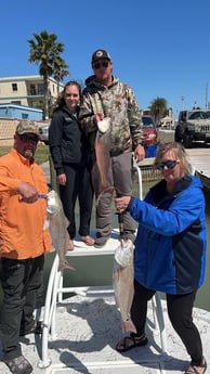 Redfish fishing in South Padre Island, Texas