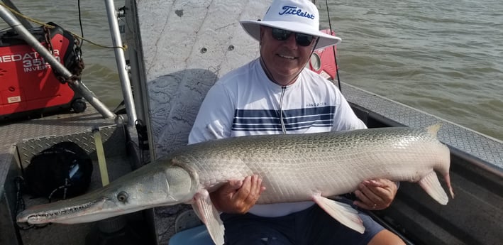 Alligator Gar fishing in Livingston, Texas