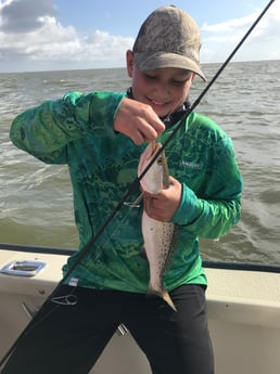 Speckled Trout / Spotted Seatrout fishing in Galveston, Texas