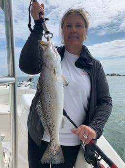 Speckled Trout / Spotted Seatrout fishing in Galveston, Texas