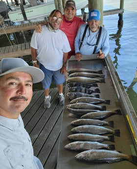 Black Drum, Speckled Trout / Spotted Seatrout fishing in Freeport, Texas