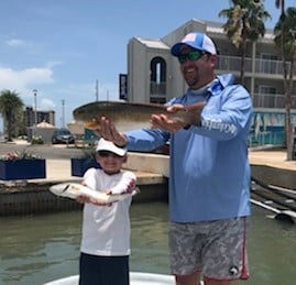 Redfish fishing in South Padre Island, Texas