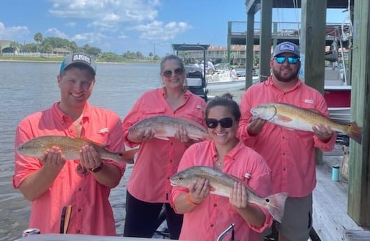 Redfish fishing in Galveston, Texas