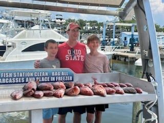 Red Snapper, Vermillion Snapper Fishing in Destin, Florida