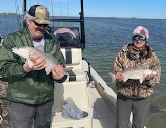 Redfish fishing in South Padre Island, Texas