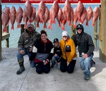 Red Snapper fishing in Port Aransas, Texas