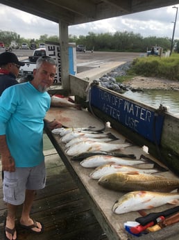 Redfish, Speckled Trout / Spotted Seatrout fishing in Rio Hondo, Texas