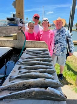 Speckled Trout / Spotted Seatrout fishing in Galveston, Texas