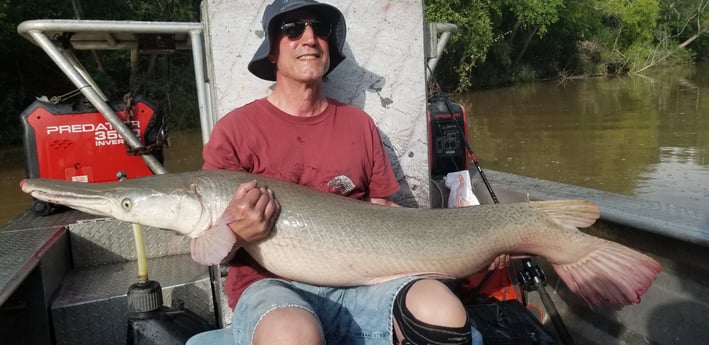 Alligator Gar fishing in Livingston, Texas