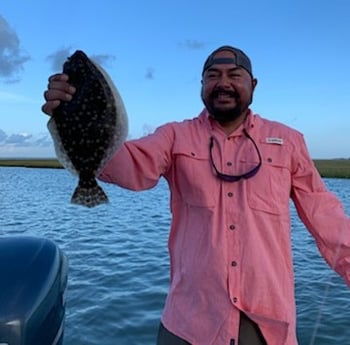 Flounder fishing in Galveston, Texas