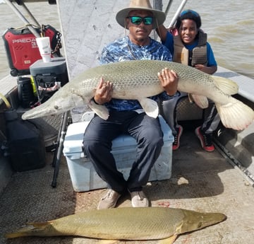 Alligator Gar fishing in Livingston, Texas