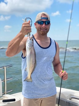 Speckled Trout / Spotted Seatrout fishing in Galveston, Texas