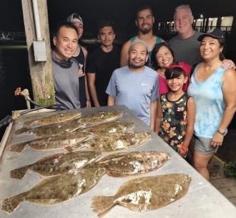 Flounder fishing in Freeport, Texas