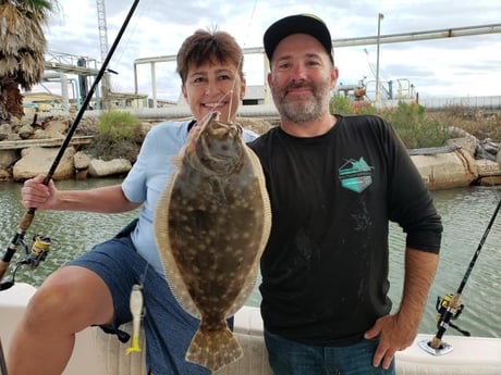 Flounder fishing in Galveston, Texas